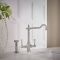 Milano Elizabeth - Classic Kitchen Mixer Tap with Pull-Out Spray - Chrome and White