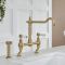 Milano Elizabeth - Classic Cranked Bridge Kitchen Mixer Tap with Pull-Out Spray - Choice of Finish