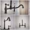 Milano Elizabeth - Classic Bridge Kitchen Mixer Tap with Pull-Out Spray - Black