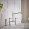 Milano Elizabeth - Classic Bridge Kitchen Mixer Tap with Pull-Out Spray - Choice of Finish