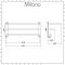 Milano Mirage - Modern 3 Tier Towel Rack - Chrome