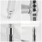 Milano Richmond - White Traditional Cloakroom Basin and Chrome Washstand - 515mm x 300mm (2 Tap-Holes)