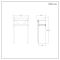 Milano Richmond - 515mm Traditional Basin and Black Washstand - (2 Tap-Holes)