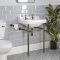 Milano Richmond - 560mm Traditional Basin and Washstand - Oil Rubbed Bronze (2 Tap-Holes)