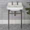 Milano Richmond - 560mm Traditional Basin and Washstand - Oil Rubbed Bronze (2 Tap-Holes)