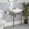 Milano Richmond - 560mm Traditional Basin and Washstand - Oil Rubbed Bronze (3 Tap-Holes)
