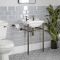 Milano Richmond - 500mm Traditional Basin and Washstand - Oil Rubbed Bronze (2 Tap-Holes)