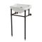 Milano Richmond - 500mm Traditional Basin and Black Washstand - (1 Tap-Hole)