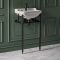 Milano Richmond - 500mm Traditional Basin and Black Washstand - (1 Tap-Hole)