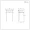 Milano Richmond - 500mm Traditional Basin and Black Washstand - (1 Tap-Hole)