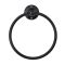Milano Elizabeth - Traditional Towel Ring - Black