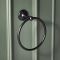 Milano Elizabeth - Traditional Towel Ring - Black