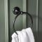 Milano Elizabeth - Traditional Towel Ring - Black