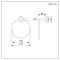 Milano Elizabeth - Traditional Towel Ring - Brushed Brass