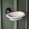 Milano Elizabeth - Traditional Ceramic Soap Dish - Black