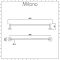 Milano Elizabeth - Traditional Single Towel Rail - Chrome