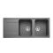 Rangemaster Loa - Double Bowl Granite Inset Kitchen Sink - 1160mm x 500mm - Choice of Finish