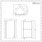 Milano Lurus - White Modern Bathroom Mirrored Corner Cabinet - 650mm x 459mm