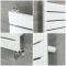 Milano Lustro - Designer White Flat Panel Heated Towel Rail - 975mm x 600mm