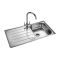 Rangemaster Michigan - Single Bowl Stainless Steel Kitchen Sink - 950mm x 508mm