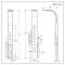 Milano Niagara - Modern Exposed Thermostatic Shower Tower Panel with Waterfall Shower Head, Hand Shower and Body Jets - Chrome