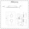 Milano Mirage - Chrome Thermostatic Shower with Recessed Shower Head (1 Outlet)
