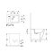 RAK Feeling - Matt Grey Square Back to Wall Bidet