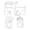Nuie Ava - Modern Square Flush to Wall Comfort Height Close Coupled Toilet with Soft Close Seat