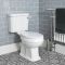Milano Richmond - Traditional Shower Suite with Quadrant Enclosure, Close Coupled Toilet and Washstand Basin