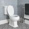 Milano Richmond - Traditional Shower Suite with Quadrant Enclosure, Close Coupled Toilet and Washstand Basin