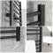 Milano Nero Electric - Black Straight Heated Towel Rail - 1200mm x 500mm