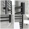 Milano Nero Electric - Black Straight Heated Towel Rail - 1600mm x 400mm