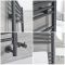 Milano Neva Dual Fuel - Anthracite Heated Towel Rail - 1188mm x 500mm