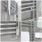 Milano Neva Electric - Chrome Heated Towel Rail - 1188mm x 500mm