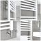 Milano Neva Dual Fuel - White Heated Towel Rail - 1188mm x 500mm