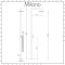 Milano Sevilla - Brushed Steel Outdoor Shower with Shower Head and Hand Shower (2 Outlet)