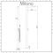 Milano Lugo - Brushed Steel Outdoor Shower with Shower Head and Hand Shower (2 Outlet)