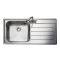 Rangemaster Oakland - Single Bowl Stainless Steel Kitchen Sink - 985mm x 508mm - Choice of Hand