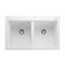 Rangemaster Oridian - Double Bowl Granite Inset Kitchen Sink - 790mm x 500mm - Choice of Finish