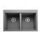 Rangemaster Oridian - Double Bowl Granite Inset Kitchen Sink - 790mm x 500mm - Choice of Finish