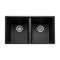 Rangemaster Oridian - Double Bowl Granite Undermount Kitchen Sink - 770mm x 460mm - Choice of Finish