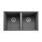 Rangemaster Oridian - Double Bowl Granite Undermount Kitchen Sink - 770mm x 460mm - Choice of Finish
