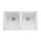 Rangemaster Oridian - Double Bowl Granite Undermount Kitchen Sink - 770mm x 460mm - Choice of Finish
