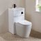 Milano Lurus - Modern Brunswick Toilet and Basin Combination Unit - 500mm x 890mm - Choice of Finish