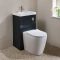 Milano Lurus - Modern Brunswick Toilet and Basin Combination Unit - 500mm x 890mm - Choice of Finish