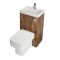 Milano Lurus - Modern Farington Toilet and Basin and Combination Unit - 500mm x 890mm - Choice of Finish