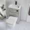 Milano Lurus - Modern Farington Toilet and Basin and Combination Unit - 500mm x 890mm - Choice of Finish