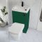 Milano Lurus - Modern Farington Toilet and Basin and Combination Unit - 500mm x 890mm - Choice of Finish