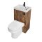 Milano Lurus - Modern Ballam Toilet and Basin and Combination Unit - 500mm x 890mm - Choice of Finish