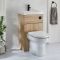 Milano Lurus - Modern Ballam Toilet and Basin and Combination Unit - 500mm x 890mm - Choice of Finish
